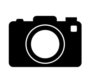 photographic camera sign symbol isolated on white background