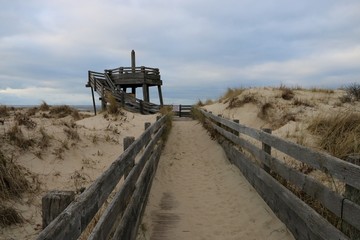 watchtower in the dunes of Le Touquet
