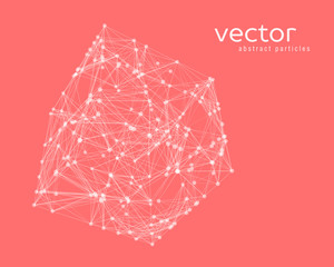 Abstract vector illustration of cube