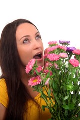 Naklejka premium Etwas durch die Blume sagen