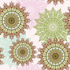 Seamless pattern with mandala. Design element for art.