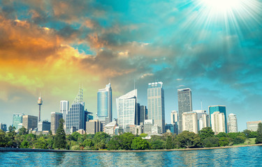 Beautiful panoramic skyline of Sydney, NSW - Australia