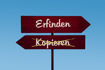 Schild 48 - Erfinden