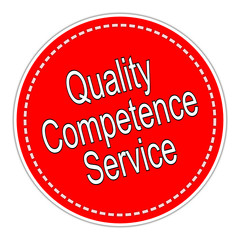 Quality Competence Service sticker