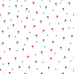 Seamless pattern of cute hand drawn holiday elements.