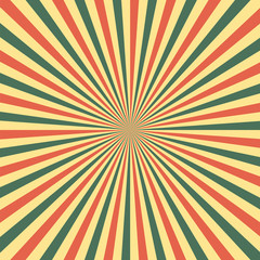 Abstract vintage colored sun burst background.