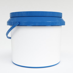 Bucket on white background