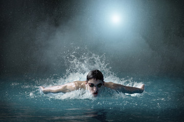 Swimmer in waterpool
