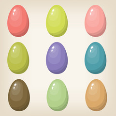 Set of Easter Eggs