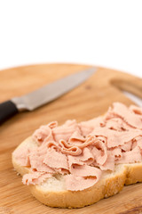 Chicken liver pate sandwich