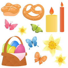 Vector easter icons