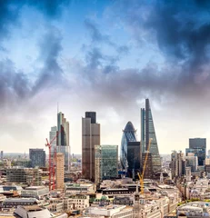 Foto auf Acrylglas Luftaufnahme von London Buildings - UK © jovannig