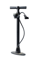 Bicycle air pump on white background