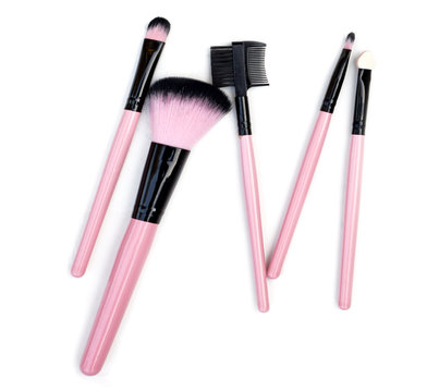 Makeup Brush Isolate On White Background