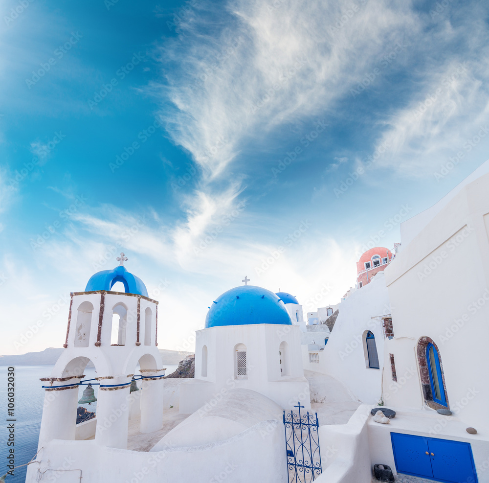 Wall mural beautiful greek architecture of santorini