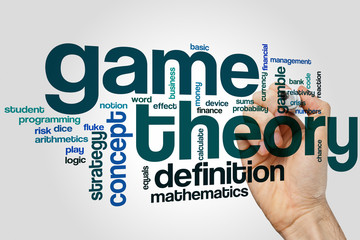 Game theory word cloud