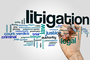 Litigation word cloud