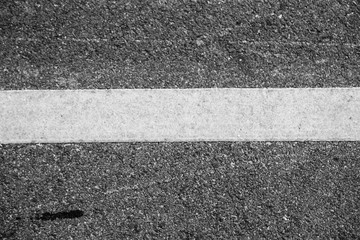 Fototapeta premium Asphalt with yellow road line