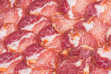 Textura de lomo ibérico.