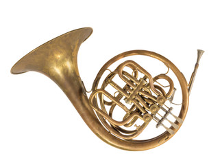 altes blasinstrument horn, waldhorn