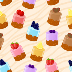 Seamless shortcake background