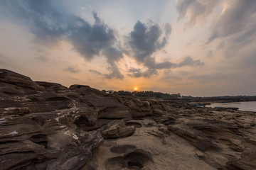 Thailand grand canyon (sam pan bok) at Ubon Ratchathani, Thailan