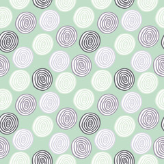 Seamless vector retro colored circle background