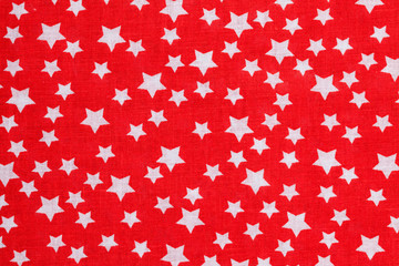 Red and white tablecloth picnic texture. Textile, napkin, tablecloth. View from above, top. Traditional pattern and color.