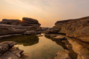 Thailand grand canyon (sam pan bok) at Ubon Ratchathani, Thailan