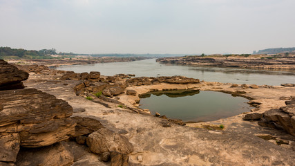 Thailand grand canyon (sam pan bok) at Ubon Ratchathani, Thailan