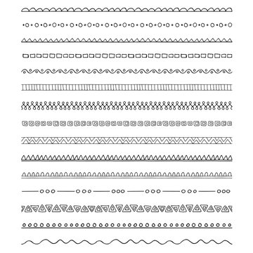 Collection of pattern brushes - borders