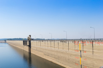 Back of Khun Dan Prakan Chon Dam