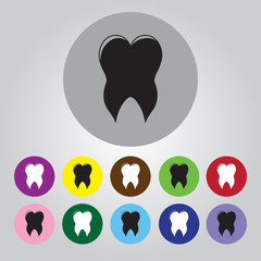 Tooth Icon Vector.