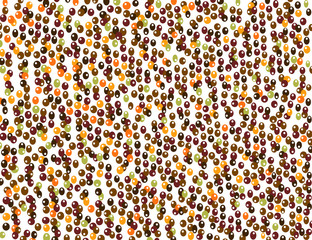 Retro geometric design in a 1970's colour palette, vector illustration.