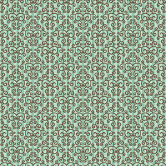 Vector seamless baroque damask luxury background