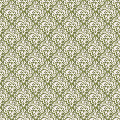 Vector seamless baroque damask luxury background