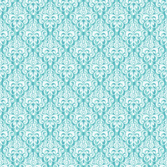 Vector seamless baroque damask luxury background