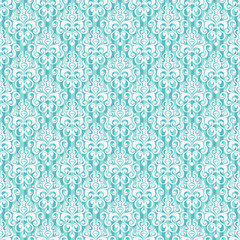 Vector seamless baroque damask luxury background