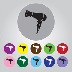 hairdryer Vector Icon.