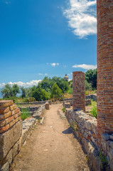 Greco-Roman archaeological site, Tindarys, Sicily.