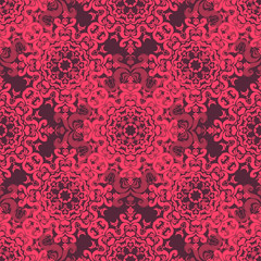 Vector seamless baroque damask luxury background