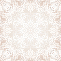 Vector seamless baroque damask luxury background