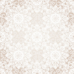 Vector seamless baroque damask luxury background