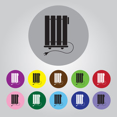 Heater vector icon