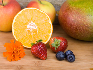 Frisches Obst und Früchte