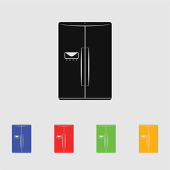 refrigerator vector icon