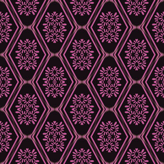 Seamless wall-paper, Black-pink