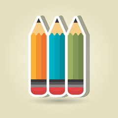 school supplies design 