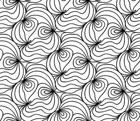 floral background of drawn lines