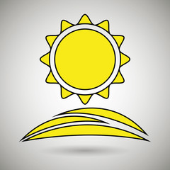 sun icon design 